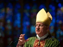 Bishop Richard Moth, who was appointed Bishop of Arundel and Brighton March 21, says Mass. 