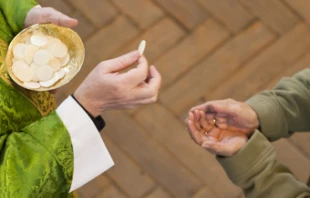 Mass, communion, Eucharist.   Mazur