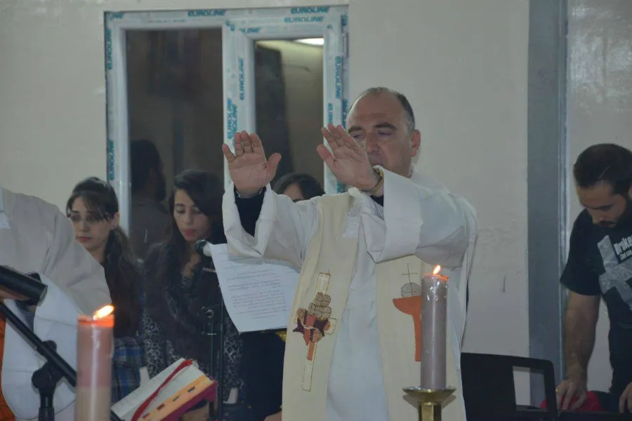 The Mass dedicating Our Lady's church at a refugee camp in Baghdad, Nov. 13, 2015. ?w=200&h=150