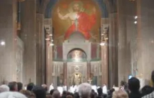 Mass during the 2011 March for Life weekend at the Basilica of the National Shrine of the Immaculate Conception 