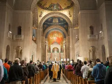 Mass for the feast of St. Thomas Aquinas at the Basilica of the National Shrine of the Immaculate Conception, Jan. 27, 2015. 