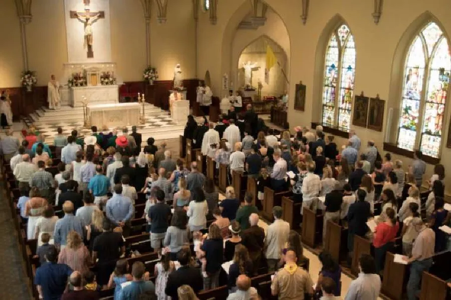 A Mass said at St. Mary's in Alexandria, Va., June 18, 2017. The church was named a minor basilica Jan. 14, 2018. Photo courtesy of the Basilica of Saint Mary.?w=200&h=150