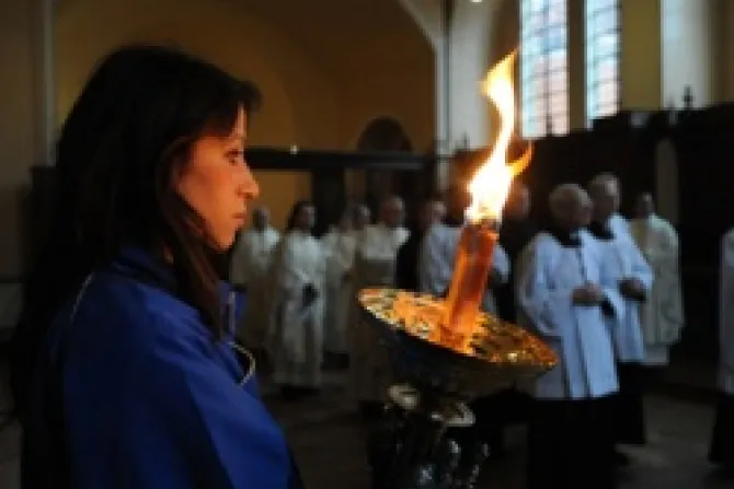 Mass to mark the presence of the Olympic Torch at St Benedict in London Credit Mazur catholicchurchorguk CNA World Catholic News 7 17 12