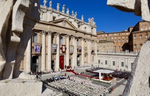 Mass was held in St. Peter's Square for the canonization of 35 new saints Oct. 15, 2017.   Daniel Ibanez/CNA.