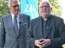  Cardinal Reinhard Marx and ZdK Chairman Thomas Sternberg on July 5, 2019 Photo: Martin Rothweiler / EWTN.TV