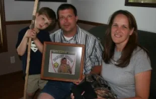 Bryan, Arnell and Jackson Petrzilka display the last photo they took of their son, Ben, before he was killed while away at Boy Scout camp. (Photo   Lisa Maxson)