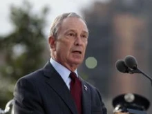 Mayor Michael Bloomberg speaks during the tenth anniversary ceremonies of the 9-11 terrorist attacks, September 11, 2011. 
