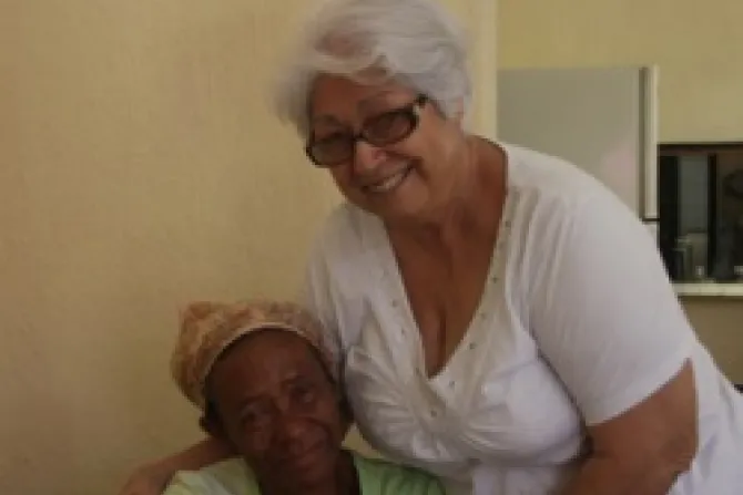 Mercedes Hernandez Valdez is a volunteer with Caritas Cubana and runs a soup kitchen in San Agustin parish in Havana to feed the elderly Credit Robyn Fieser CRS CNA News 3 27 12