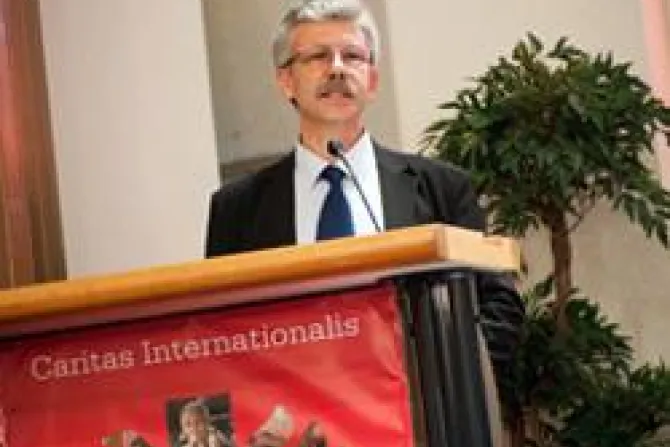 Michel Roy the new Caritas Internationalis secretary general Credit Elodie Perriot Caritas CNA Vatican Catholic News 5 26 11