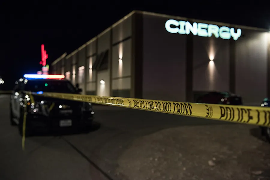 Police cars and tape block off a crime scene outside the Cinergy Odessa movie theater where a gunman was shot and killed on August 31, 2019 in Midland, Texas. ?w=200&h=150