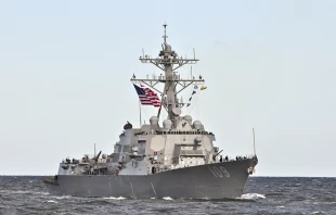 Military ship.   Vytautas Kielaitis / Shutterstock.