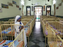 Missionaries of Charity house, Calcutta, India.
