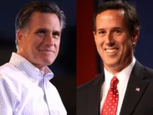 Mitt Romney, Rick Santoru. 