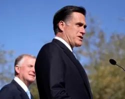 Mitt Romney at a rally in Paradise Valley, Ariz., along with former U.S. Vice President Dan Quayle on Dec 6, 2011. ?w=200&h=150