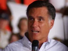 Mitt Romney speaks during a campaign event on Sept. 7, 2012 in Nashua, N.H. 