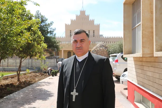 Mons Bashar M Warda the Archbishop of Erbil Iraq on March 28 2015 in Erbil Credit Daniel Ibanez CNA 4 1 15