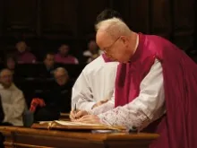 Msgr. Francis Kelly is installed as a Canon of St. Peter's Basilica on Jan. 20, 2013. 