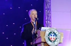 Msgr. Paul Tighe, secretary of the Pontifical Council for Social Communications, speaks at the Catholic Social Media Summit in the Philippines. ?w=200&h=150