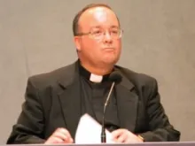 Monsignor Charles Scicluna appears at a November 2011 press conference in Rome.