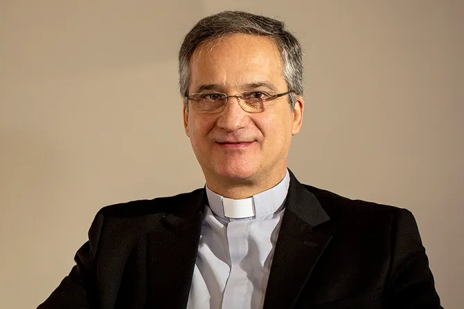 Monsignor Dario Vigano Prefect of theSecretariat for Communications on March 15 2018 Credit Daniel Ibanez 2 CNA