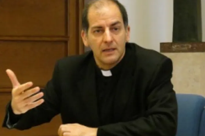 Monsignor Giampietro Dal Toso Secretary of the Pontifical Council Cor Unum on April 13 2012 2 CNA Vatican Catholic News 4 13 12