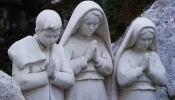 Monument of the Guardian Angel of Portugal apparition to the three little shepherd children of Fatima.