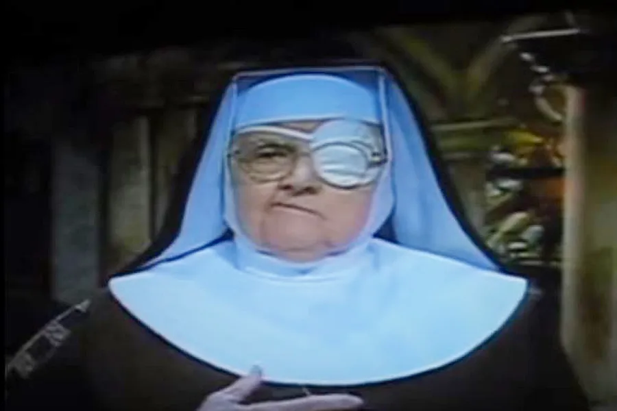 Mother Angelica with eye patch via YouTube screenshot.?w=200&h=150