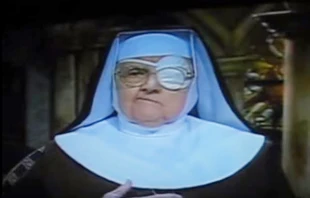 Mother Angelica with eye patch via YouTube screenshot.
