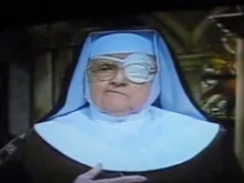 Mother Angelica with eye patch via YouTube screenshot.