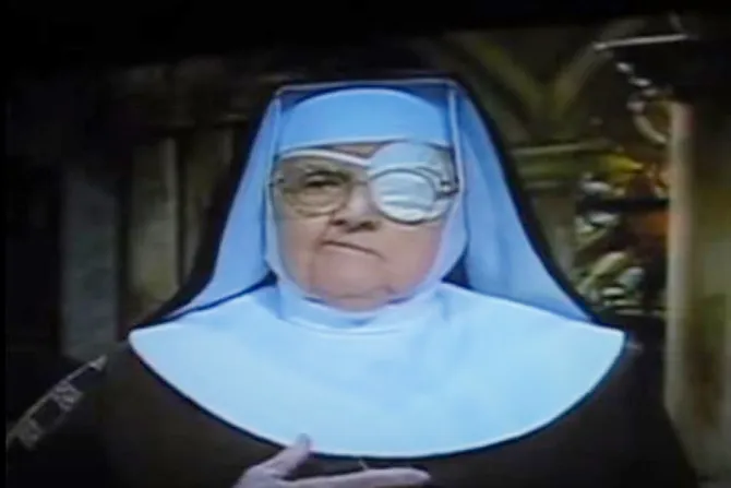 Mother Angelica with eye patch 1 YouTube screenshot CNA