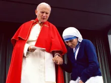 Mother Teresa and John Paul II, May 25, 1983.