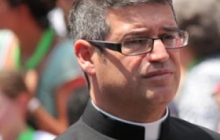 Msgr. Fabian Pedacchio Leaniz in the Vatican on June 23, 2013.   Alan Holdren/CNA.
