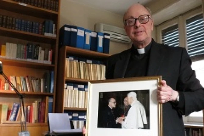 Msgr Ignacio Barreiro Feb 19 2013 Credit Stephen Driscoll CNA CNA Vatican Catholic News 2 19 13