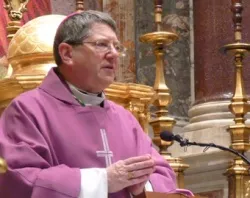 Msgr. Keith Newton, Ordinary of the Ordinariate of Our Lady of Walsingham gives a homily during Mass at the Altar of St. Joseph in St. Peter's Basilica.?w=200&h=150