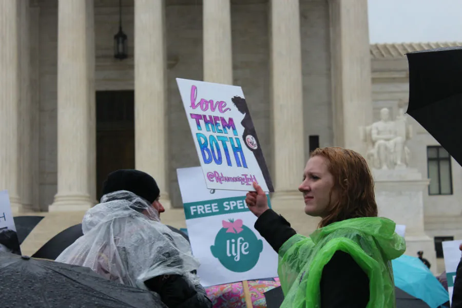 Pro-life protest outside the Supreme Court. ?w=200&h=150