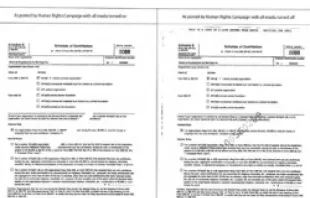 National Organization for Marriage tax documents. 
