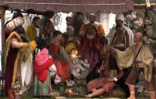 Nativity Scene for Christmas 2013 designed by Antonio Cantone in Saint Peters Square   Andreas Dueren/CNA