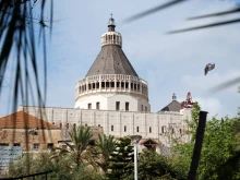 The Basilica of the Annunciation in Nazareth, northern Israel.