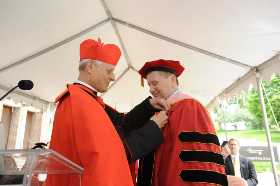 Dr. Leo Nestor is inducted into the Pontifical Equestrian Order of St. Gregory the Great by Cardinal Donald Wuerl on May 14, 2016. ?w=200&h=150