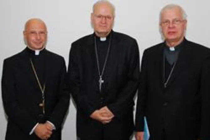 New CCEE President Cardinal Peter Erdo at the Council of European Bishops Conferences Plenary Assembly   Tirana Albania CNA World Catholic News 10 3 11