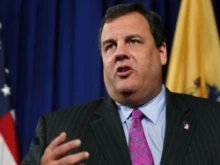 New Jersey Governor Chris Christie at a news conference at the Statehouse October 4, 2011 in Trenton, New Jersey. 