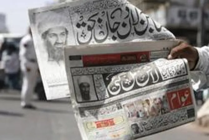 Newspapers in Pakistan reported the death of Bin Laden Photo Credit Globovision CNA World Catholic News 5 3 11