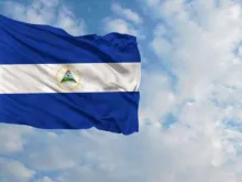 The flag of Nicaragua. 