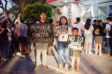 No to death penalty in Philippines Credit Rainier Martin Ampongan Shutterstock CNA