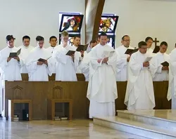 Norbertines from St. Michael's Abbey in Silverado, CA singing in choir. ?w=200&h=150