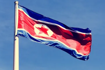 North Korean flag Credit Katherine Welles Shutterstock CNA