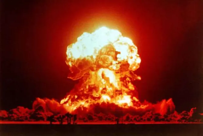 Nuclear bomb explosion at the Nevada Test Site April 18 1953 Photo courtesy of National Nuclear Security Administration Nevada Site Office CNA