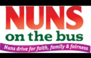 The logo for the Nuns on the Bus tour.