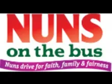 The logo for the Nuns on the Bus tour.