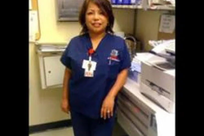 Nurse Lorna Jose Mendoza Credit Alliance Defense Fund CNA US Catholic News 11 1 11